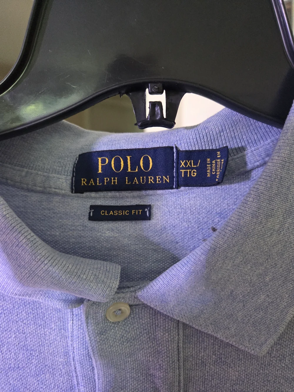 Ralph Lauren Light Blue Short Sleeve Polo with Navy Pony